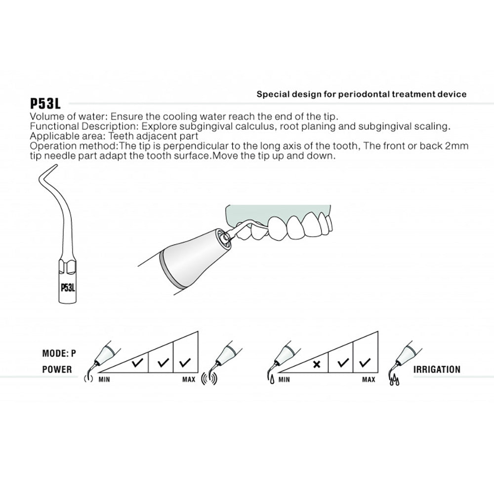 Piezo Scaling Tips for Woodpecker Air Polisher AP-B/PT-A/PT-B