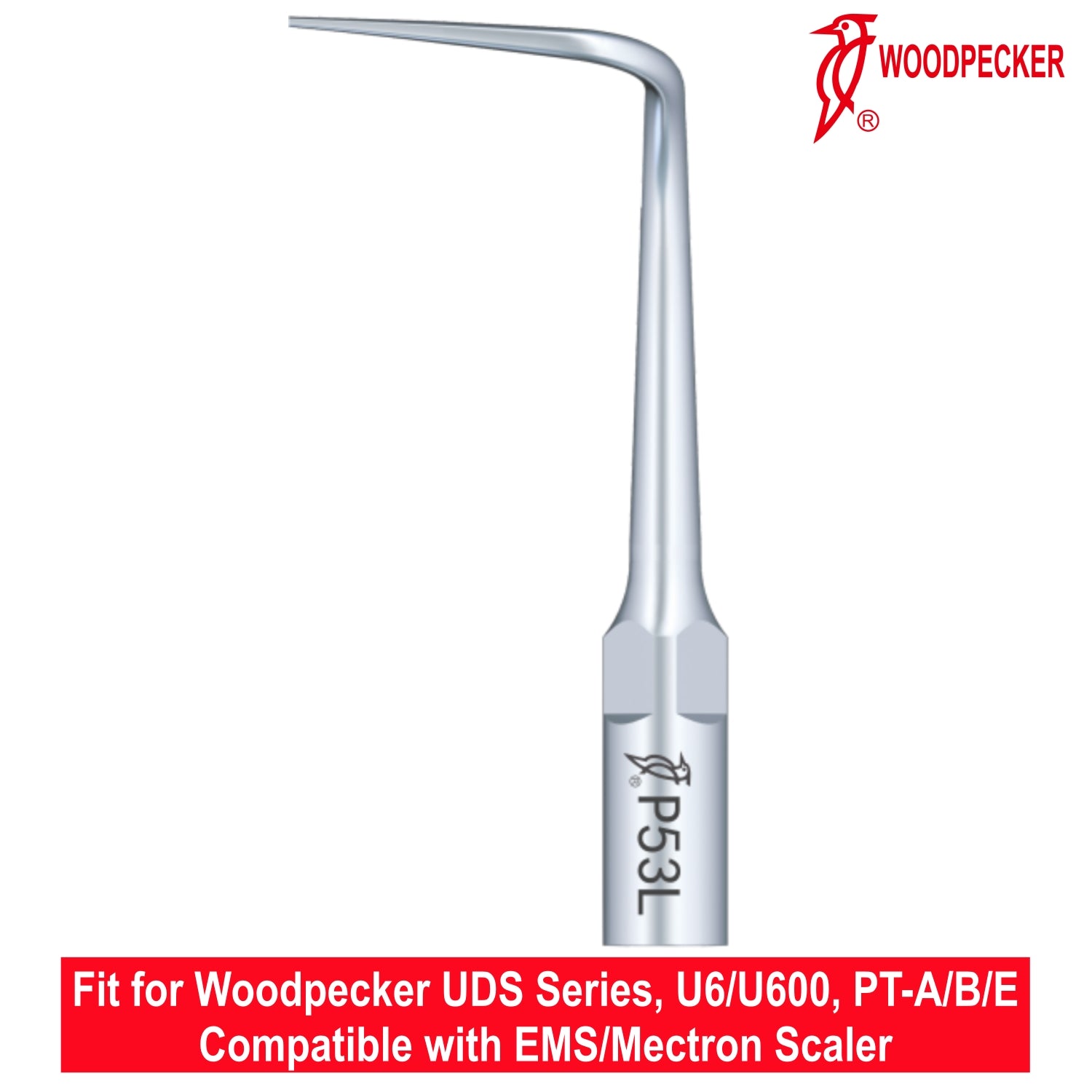 Woodpecker Ultrasonic Scaler Tips P53L 1pc/pk Fit for EMS & Mectron scalers