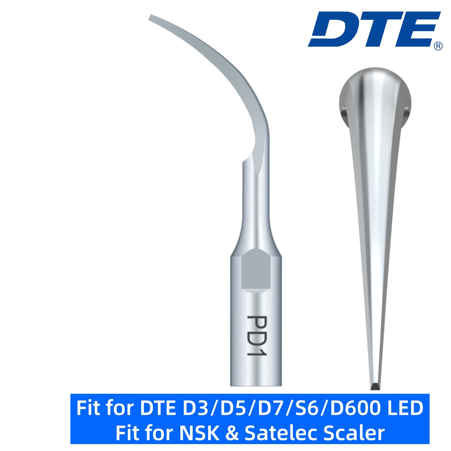 DTE Dental Ultrasonic Scaler Tips PD1 5pc/pk Fit for NSK & Satelec Scaler