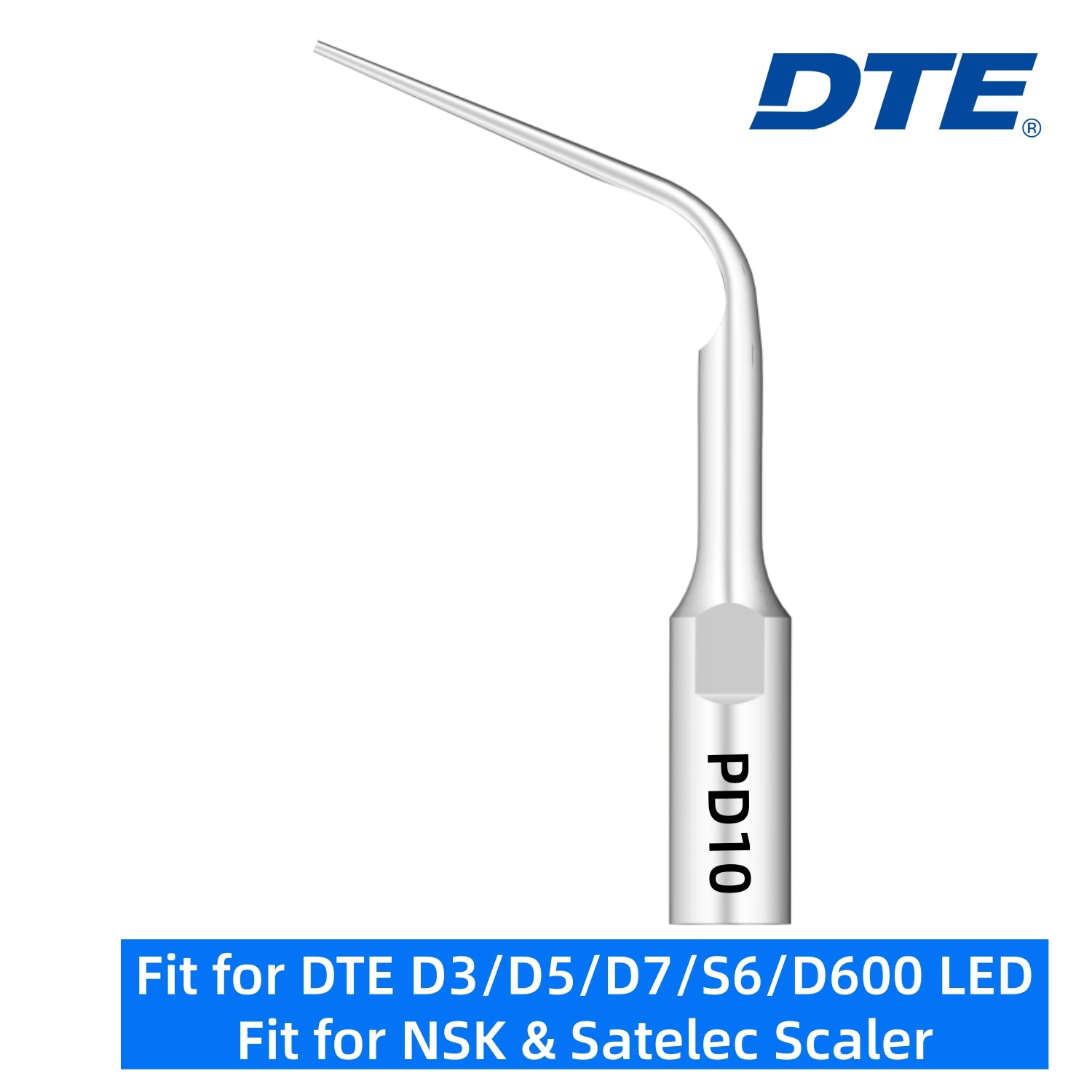 DTE Dental Ultrasonic Scaler Tips PD10 1pc/pk Fit for NSK & Satelec Scaler
