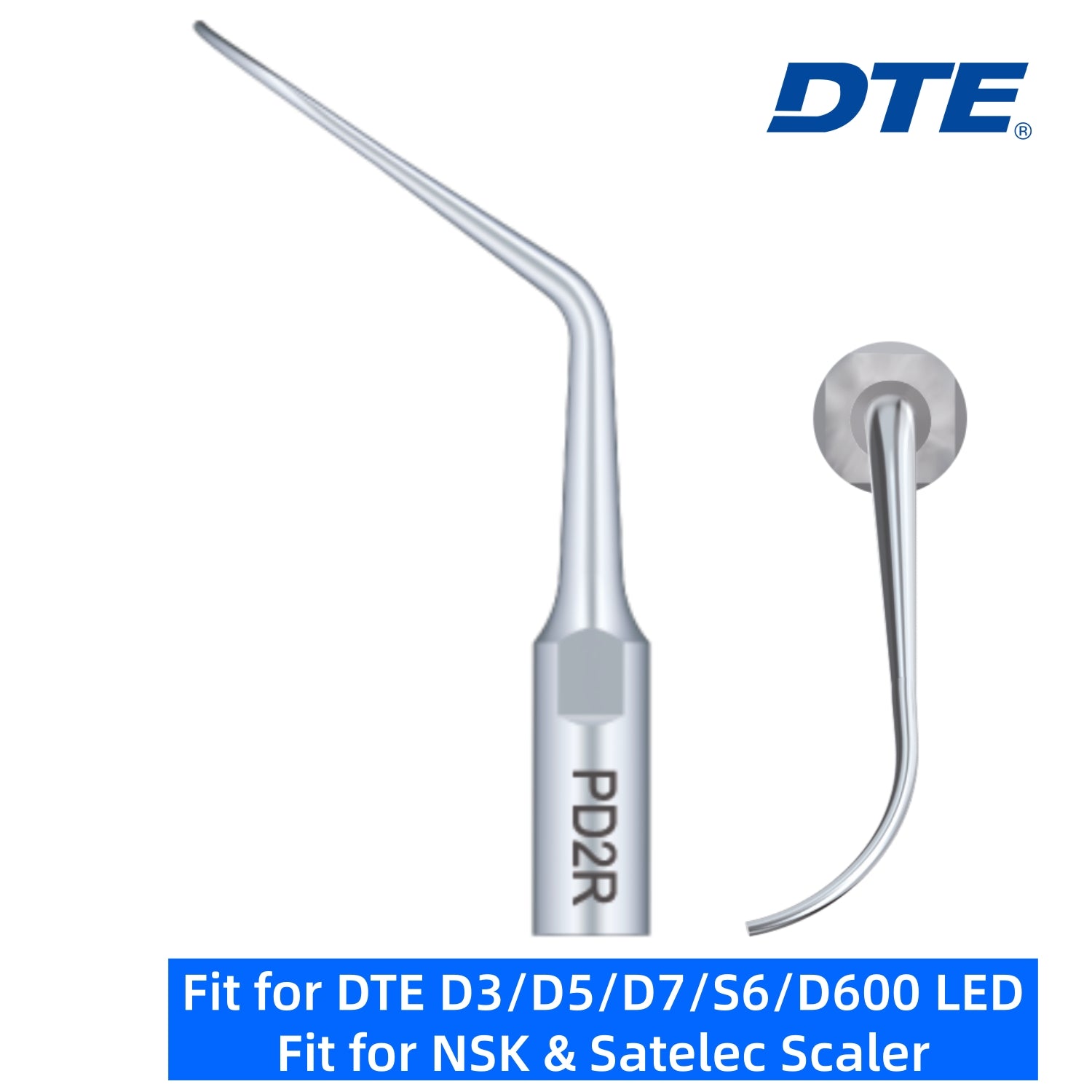 DTE Dental Ultrasonic Scaler Tips PD2R 1pc/pk Fit for NSK & Satelec Scaler