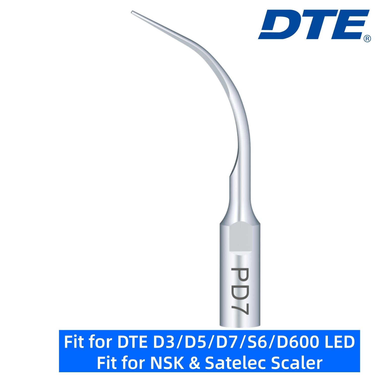 DTE Dental Ultrasonic Scaler Tips PD7 1pc/pk Fit for NSK & Satelec Scaler