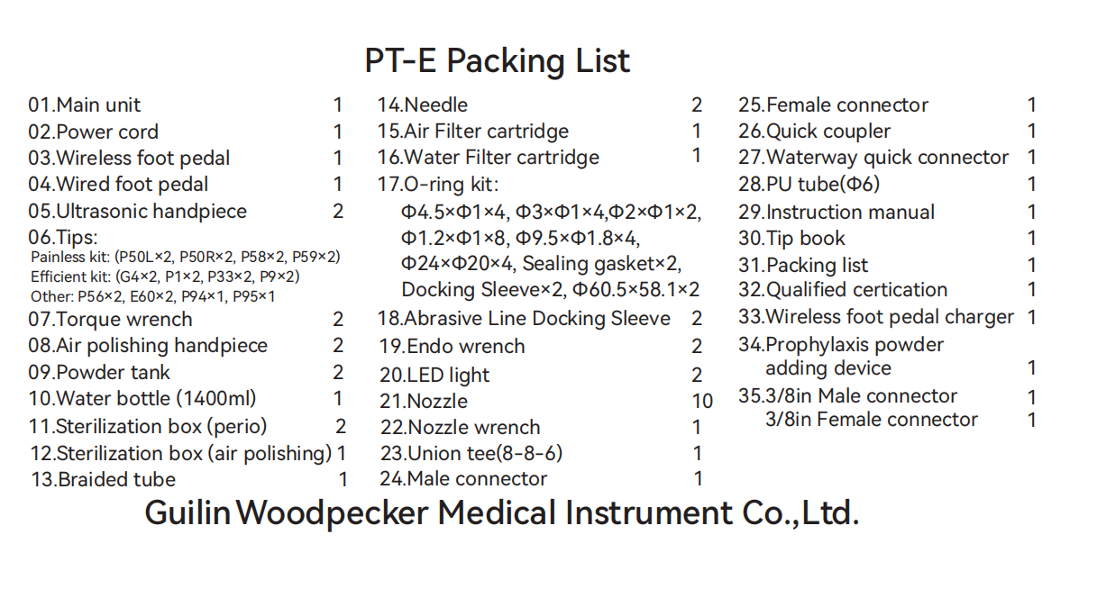 Woodpecker® PT-E Air Polisher & Ultrasonic Scaler