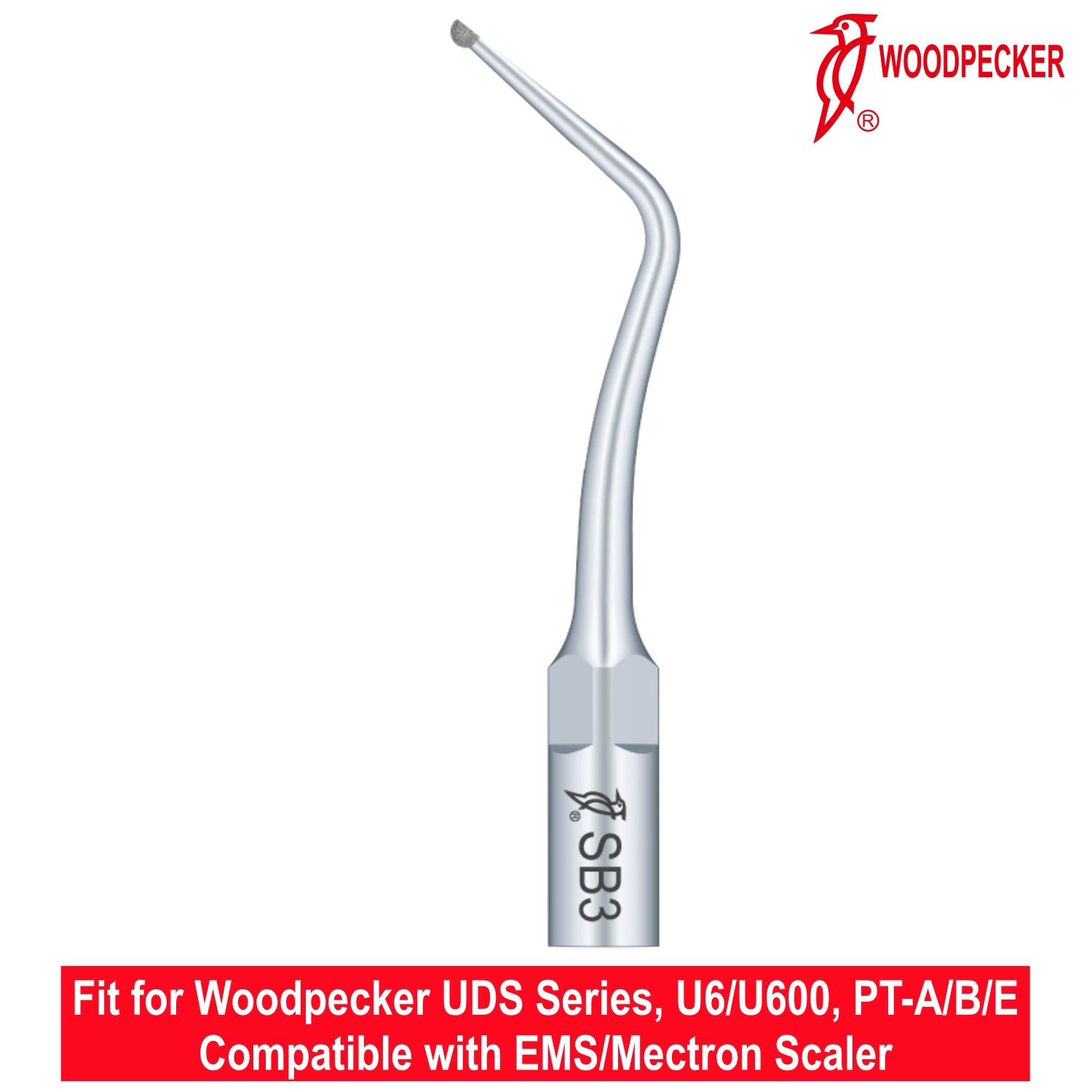 Woodpecker Ultrasonic Scaler Tips SB3 1pc/pk Fit for EMS & Mectron scalers