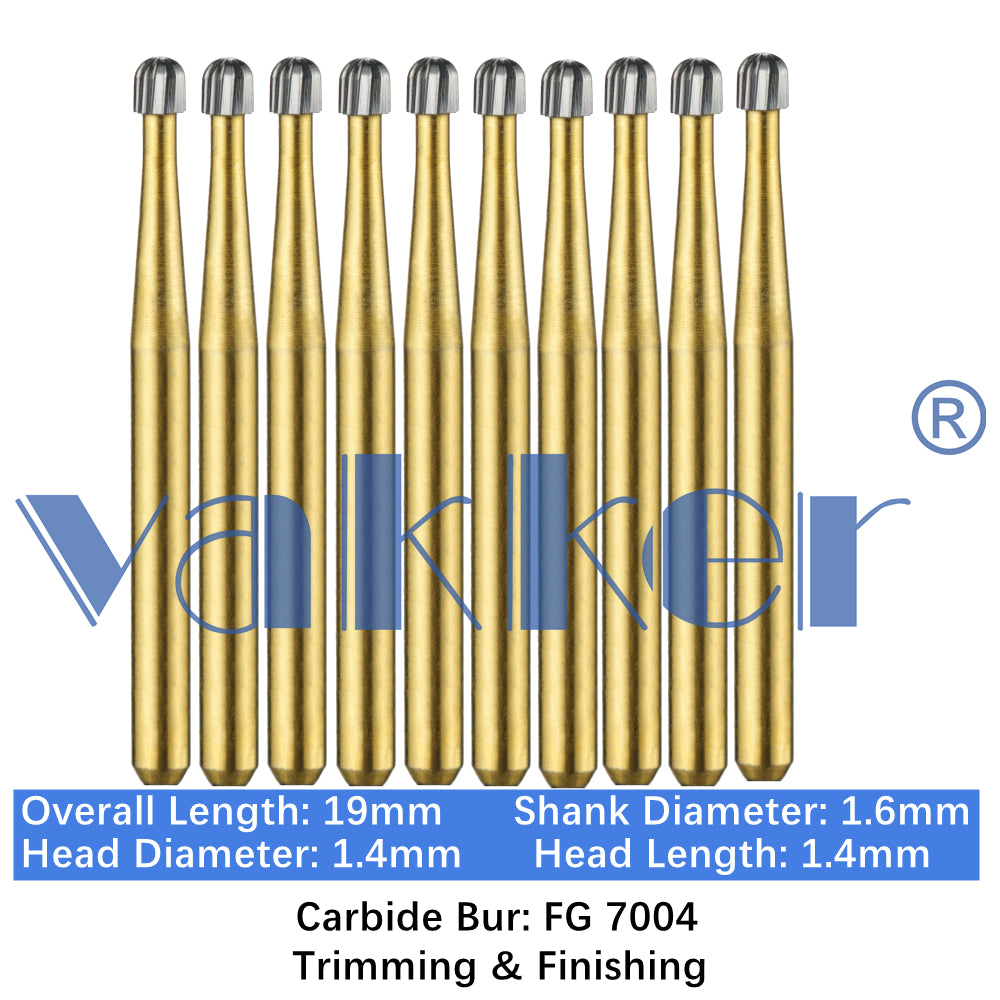 Vakker® Carbide Burs Midwest Type T&F (Trimming and Finishing) 10/pk