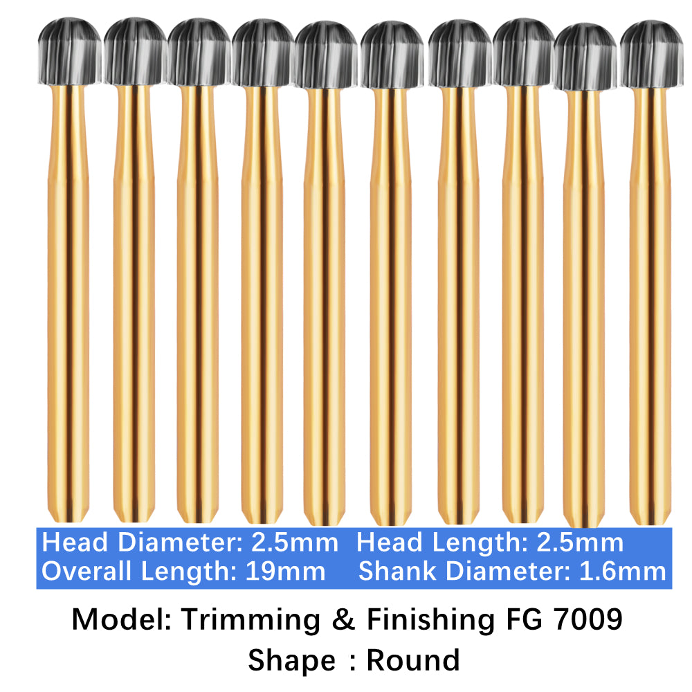 Vakker® Carbide Burs Midwest Type T&F (Trimming and Finishing) 10/pk