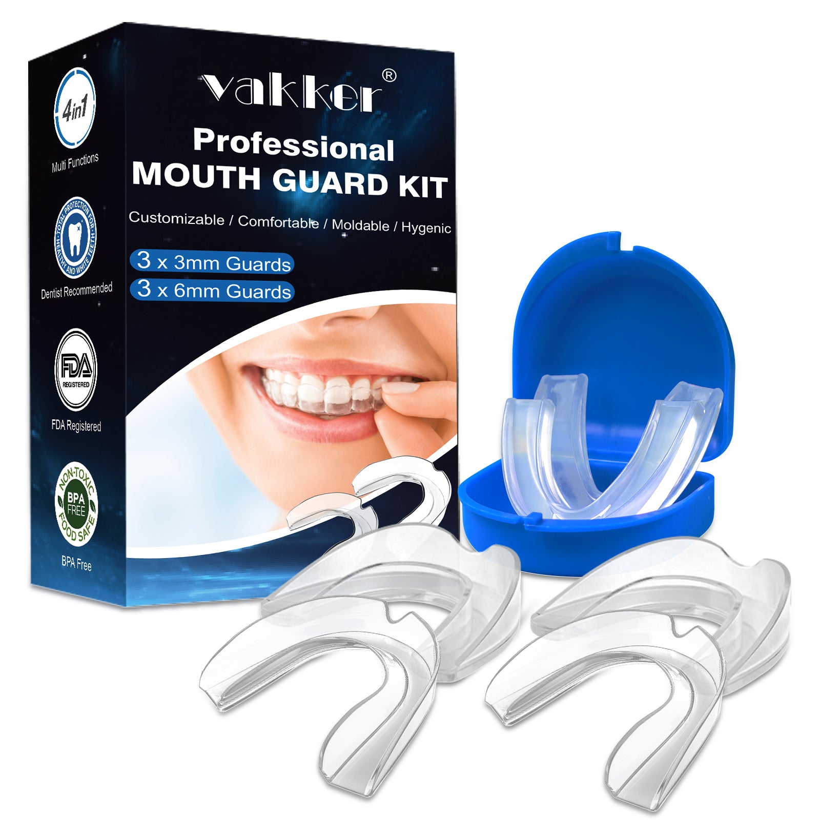 Vakker® Professional Dental Customs Mouth Guard