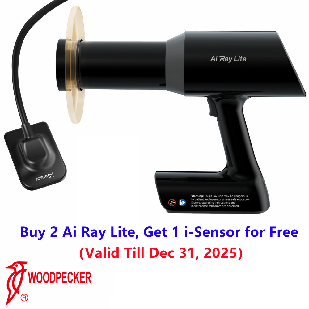 Buy 2 Woodpecker® AiRay Lite Get 1 Woodpecker i-Sensor for Free, valid till Dec 31st, 2025