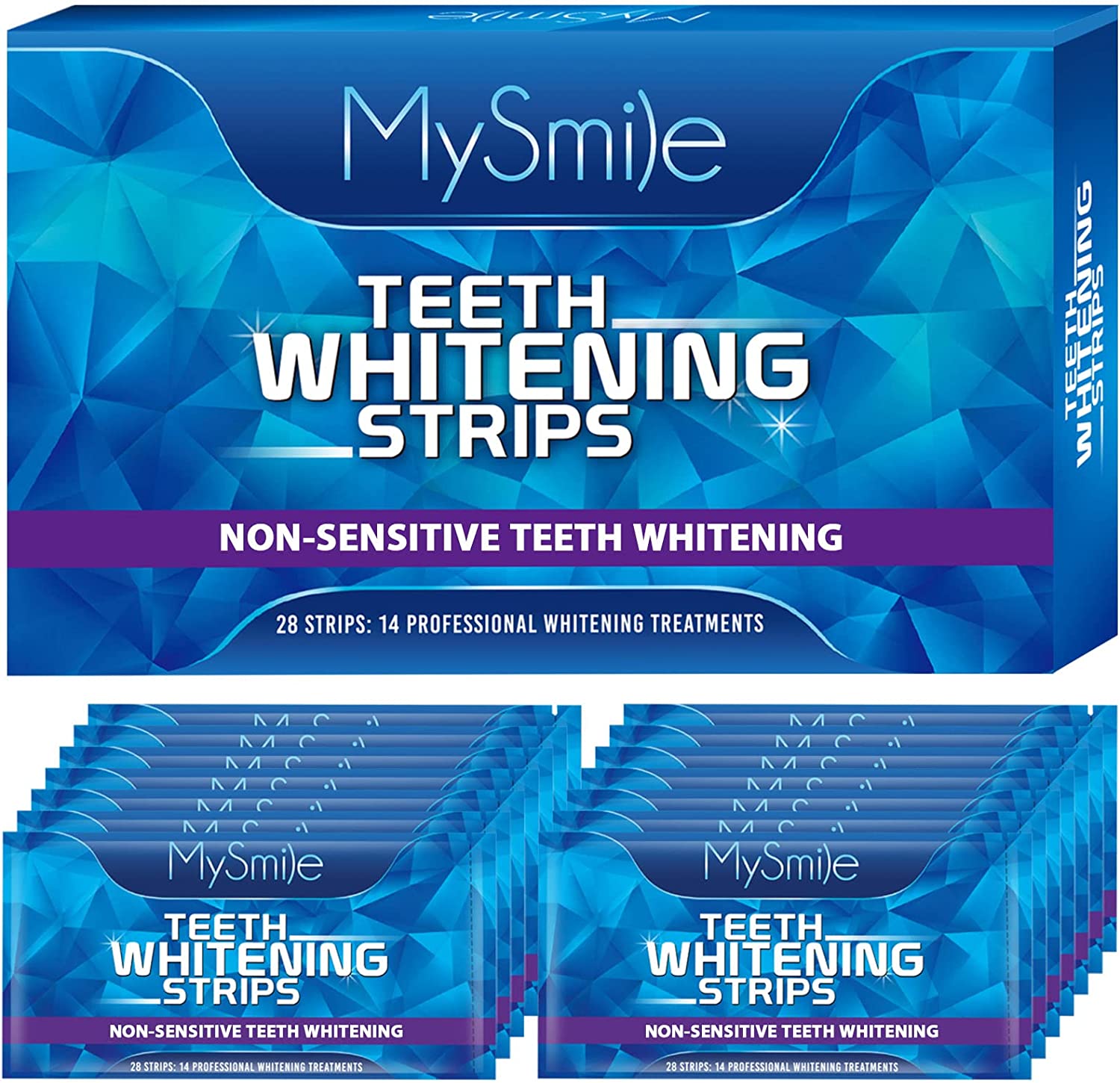 MySmile® Teeth Whitening Strips, Dry Type, 6%HP