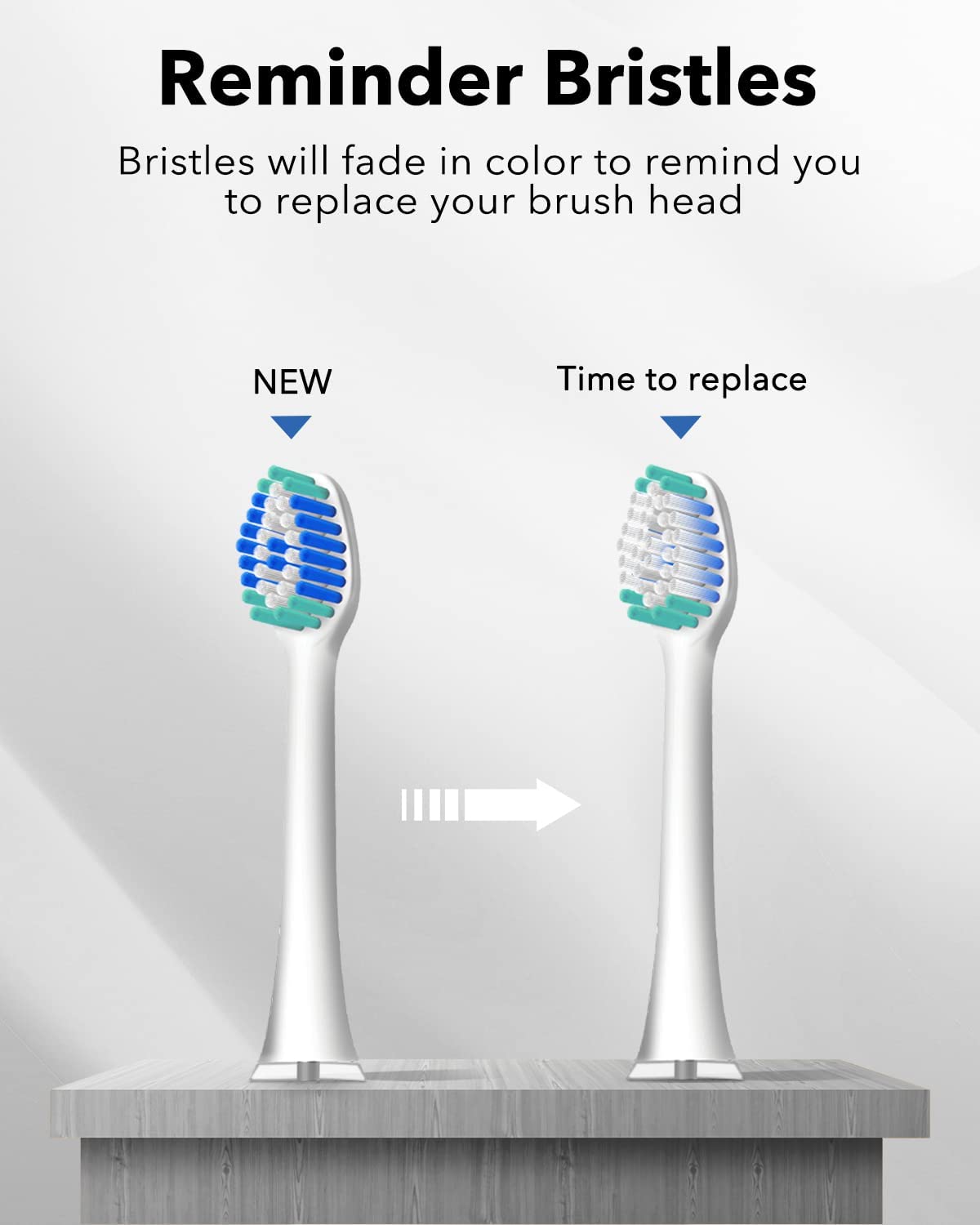 MySmile® Electric Toothbrush Replacement Heads, 6/pk